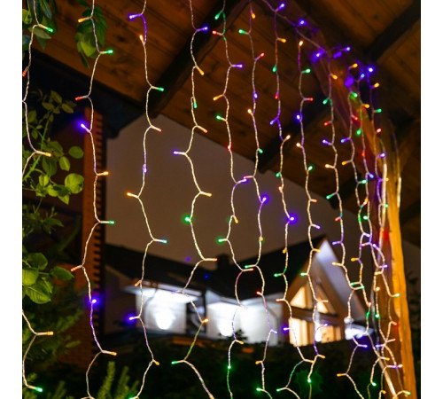 Гирлянда на солнечных батареях (UL-00006539) Uniel Занавес USL-S-132/PT1515 Multicolor Curtain Гирлянда на солнечных батареях (UL-00006539) Uniel Занавес USL-S-132/PT1515 Multicolor Curtain