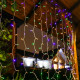 Гирлянда на солнечных батареях (UL-00006539) Uniel Занавес USL-S-132/PT1515 Multicolor Curtain
