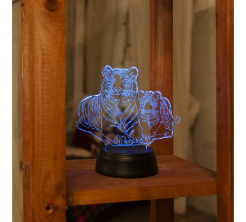 Настольная лампа Uniel ULI-M508 RGB/3AA TIGER FAMILY/BLACK UL-00008403