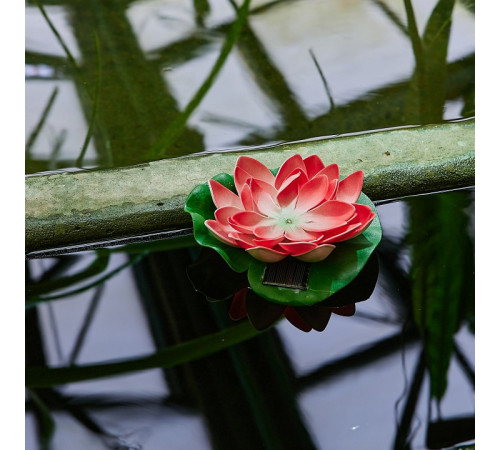 Светильник на солнечной батарее Uniel USL-S-826/PT060 RED WATERLILY UL-00011599 Светильник на солнечной батарее Uniel USL-S-826/PT060 RED WATERLILY UL-00011599