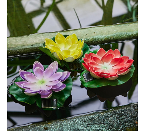 Светильник на солнечной батарее Uniel USL-S-828/PT060 PURPLE WATERLILY UL-00011601