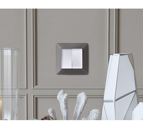 Рамка двухместная Ambrella Volt Line AF110652 Рамка двухместная Ambrella Volt Line AF110652