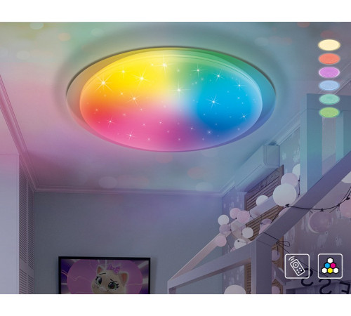 Потолочный светодиодный светильник Ambrella Light Orbital Dance FF470 Потолочный светодиодный светильник Ambrella Light Orbital Dance FF470
