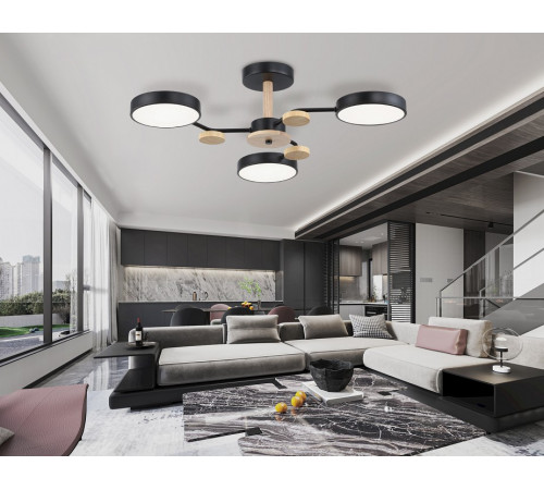 Люстра на штанге Ambrella Light Linetech Comfort FL4857 Люстра на штанге Ambrella Light Linetech Comfort FL4857