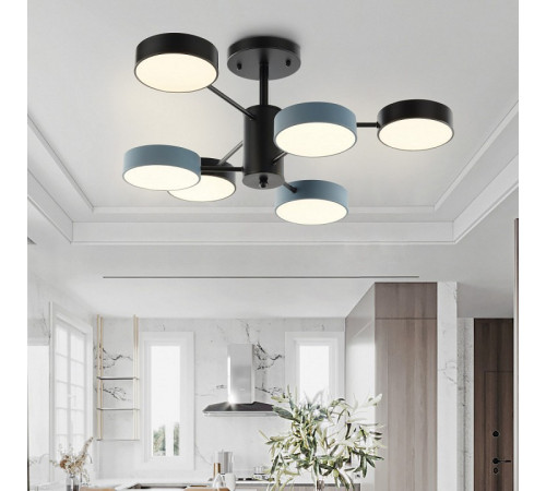 Люстра на штанге Arte Milano Ferrara 250906/6B Bk/Gr Люстра на штанге Arte Milano Ferrara 250906/6B Bk/Gr