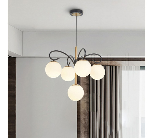 Подвесная люстра Arte Milano Neapolis 273808/4+1 BK/GD
