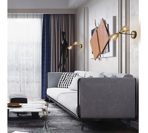Бра Arte Milano Neapolis 276708/2B BK/GD