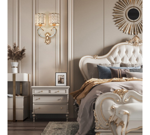 Бра Arte Milano Florentia-1237 301237/2W Wh/Gd Бра Arte Milano Florentia-1237 301237/2W Wh/Gd