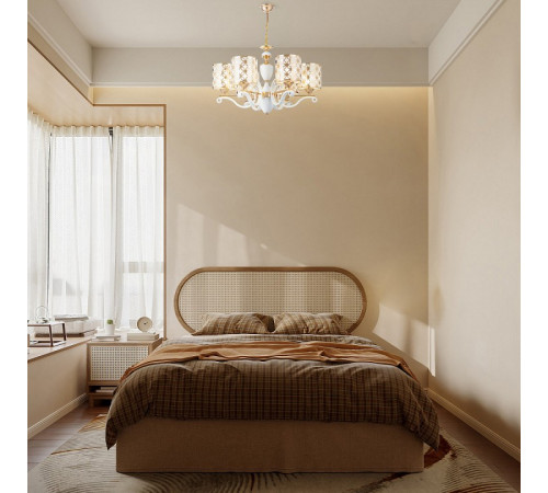 Подвесная люстра Arte Milano Florentia-3097 303097/6 Wh/Gd Подвесная люстра Arte Milano Florentia-3097 303097/6 Wh/Gd