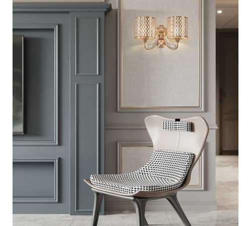 Бра Arte Milano Florentia-3387 303387/2W Wh/Gd Бра Arte Milano Florentia-3387 303387/2W Wh/Gd