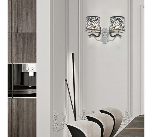 Бра Arte Milano Florentia-4957 304957/2W Bk/Ni