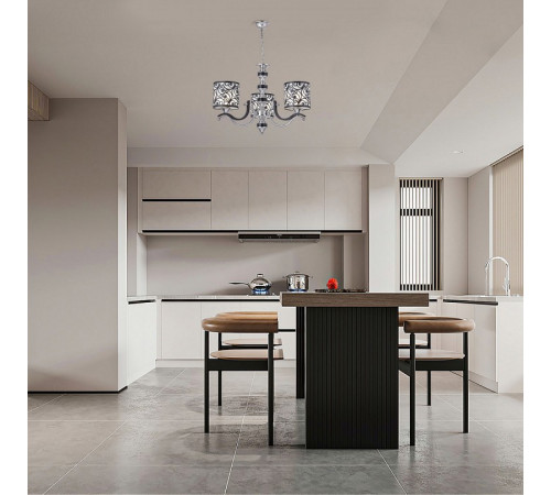 Подвесная люстра Arte Milano Florentia-4957 304957/3 Bk/Ni