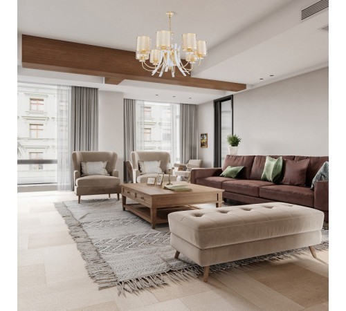 Подвесная люстра Arte Milano Florentia-6067 306067/8 Wh/Gd