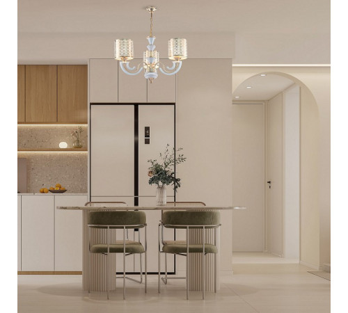 Подвесная люстра Arte Milano Florentia-8857 308857/3 Wh/Gd Подвесная люстра Arte Milano Florentia-8857 308857/3 Wh/Gd