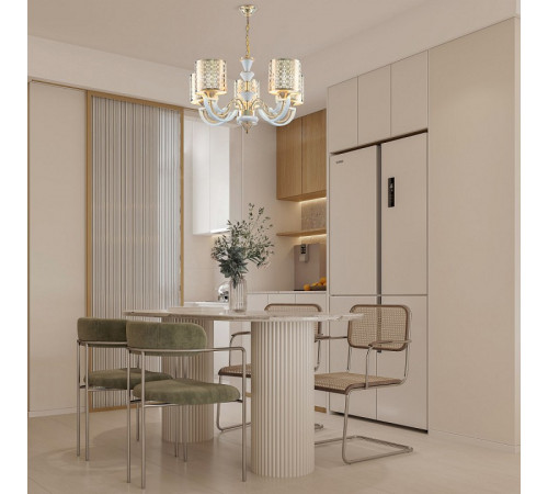 Подвесная люстра Arte Milano Florentia-8857 308857/5 Wh/Gd