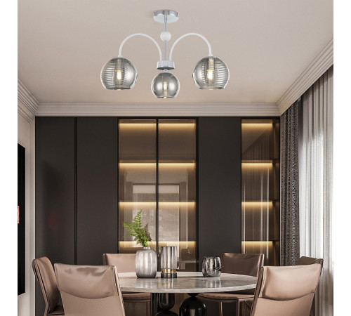 Люстра на штанге Arte Milano Napoli 320719/3 CR+WH