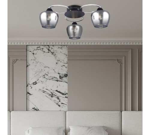 Потолочная люстра Arte Milano Amalfi 321508/3 CR+BK Потолочная люстра Arte Milano Amalfi 321508/3 CR+BK