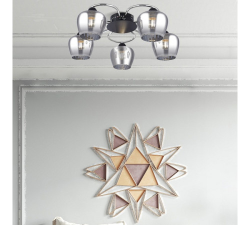 Потолочная люстра Arte Milano Amalfi 321508/5 CR+BK