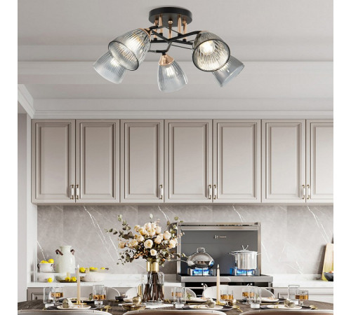 Потолочная люстра Arte Milano Amalfi 322610/5 BK+FG