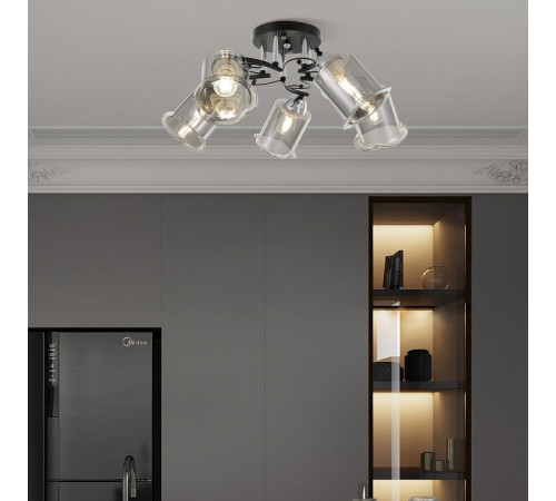 Потолочная люстра Arte Milano Amalfi 323219/5 CR+BK