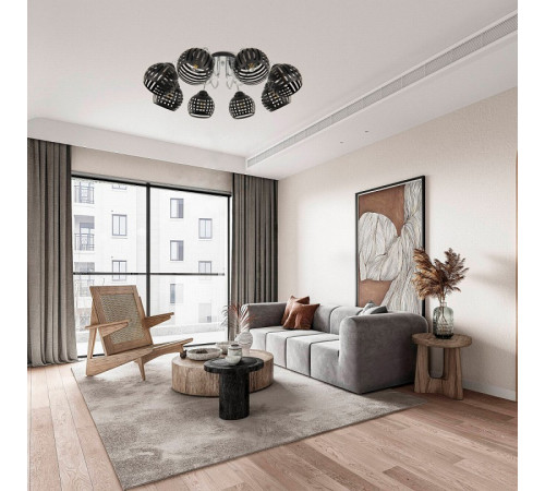 Потолочная люстра Arte Milano Amalfi 325107/8 BK.CR