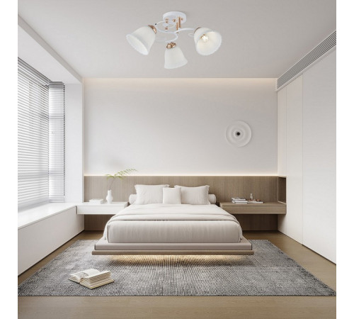 Потолочная люстра Arte Milano Amalfi 325395/3A WH+FG Потолочная люстра Arte Milano Amalfi 325395/3A WH+FG