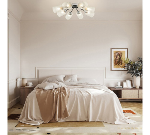 Потолочная люстра Arte Milano Napoli 326207/8 CR.BK Потолочная люстра Arte Milano Napoli 326207/8 CR.BK