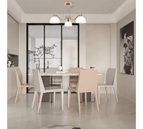 Люстра на штанге Arte Milano Napoli 327306/3 FG+BK Люстра на штанге Arte Milano Napoli 327306/3 FG+BK