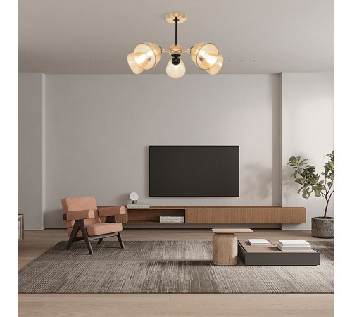 Люстра на штанге Arte Milano Napoli 329007/5 GD.BK