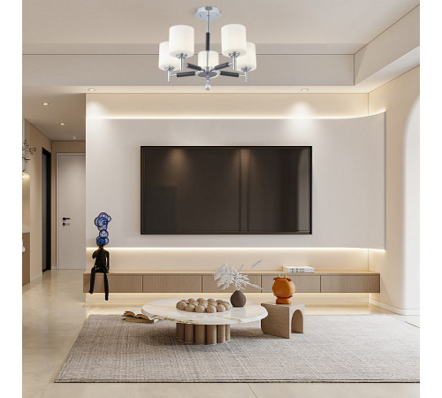 Люстра на штанге Arte Milano Napoli 332220/5 CR Люстра на штанге Arte Milano Napoli 332220/5 CR