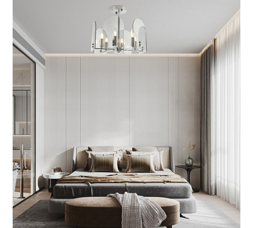 Люстра на штанге Arte Milano Sorrento 377309/6/390 CR Люстра на штанге Arte Milano Sorrento 377309/6/390 CR