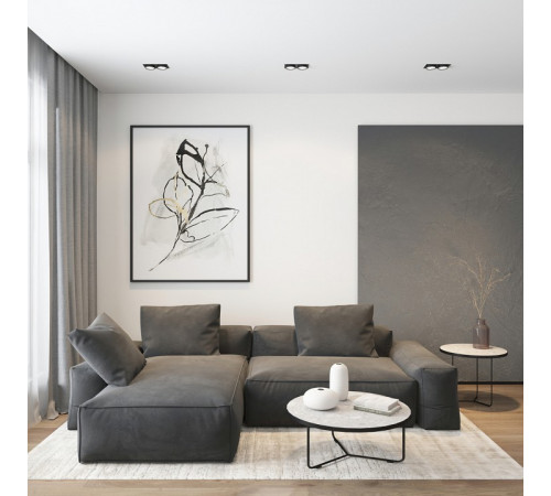 Встраиваемый светильник Denkirs Flat DK2092-BK Встраиваемый светильник Denkirs Flat DK2092-BK