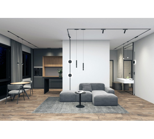 Трековый магнитный однофазный светильник Denkirs Air linear DK5300-BK Трековый магнитный однофазный светильник Denkirs Air linear DK5300-BK