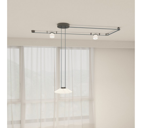 Трековый однофазный светильник Denkirs Belty Flow DK5565-WH+BK Трековый однофазный светильник Denkirs Belty Flow DK5565-WH+BK