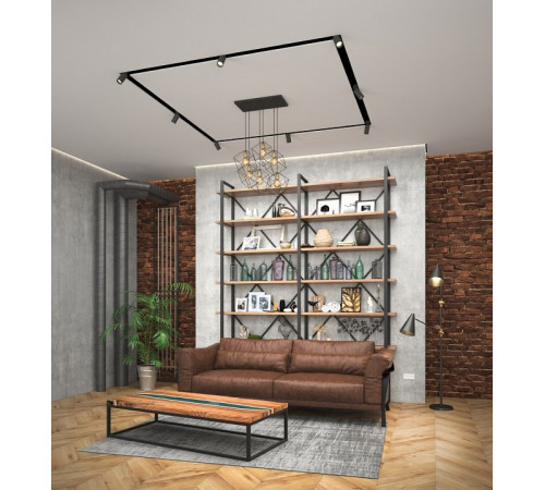 Профиль для декоративных ниш и потолков Denkirs Flod DK5850-BK Профиль для декоративных ниш и потолков Denkirs Flod DK5850-BK