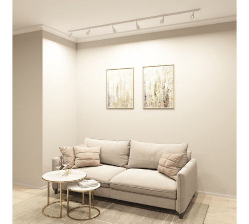 Трековый однофазный светильник Denkirs Bell DK6050-WH