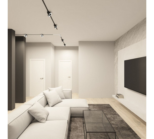 Трековый однофазный светильник Denkirs Smart Linear DK8027-BK