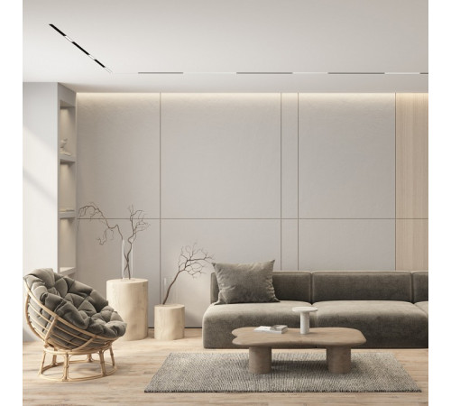 Трековый однофазный светильник Denkirs Simple Linear DK8103-BK