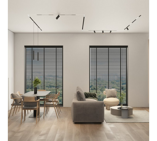 Трековый однофазный светильник Denkirs Simple Spot DK8108-BK