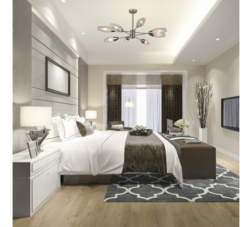 Люстра на штанге Escada Desire 10165/8PL Nickel