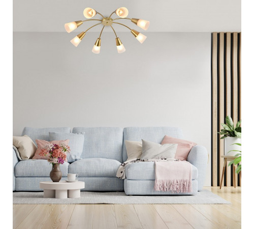 Потолочная люстра Escada Aquilegia 1100/8P Gold