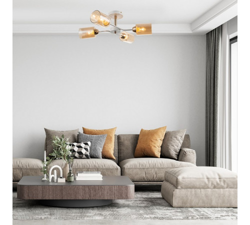 Люстра на штанге Escada Vertigo 1131/4P White/Gold