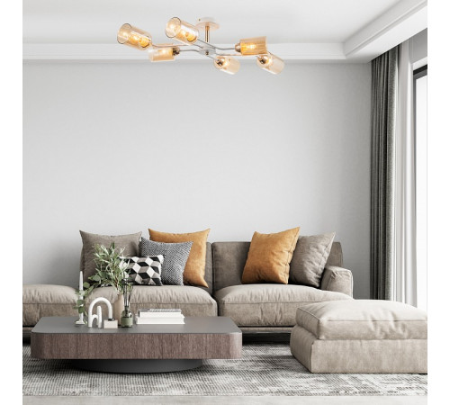 Люстра на штанге Escada Vertigo 1131/6P White/Gold
