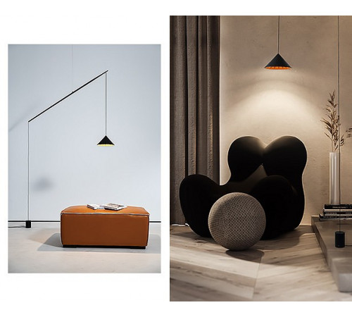 Подвесной светильник Italline IT03-1429 black/orange Подвесной светильник Italline IT03-1429 black/orange