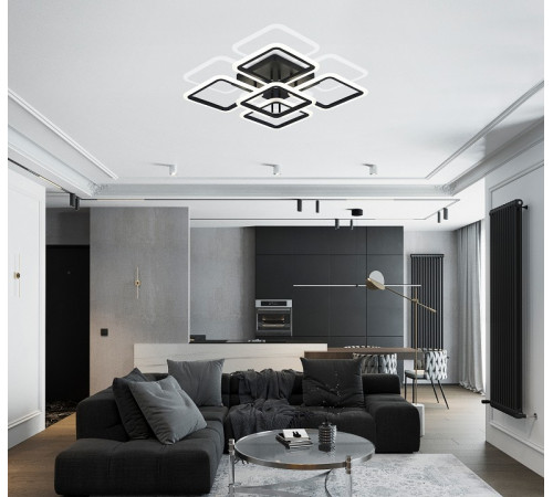 Потолочная люстра Natali Kovaltseva Spektr HIGH-TECH LED LAMPS 82022 BLACK