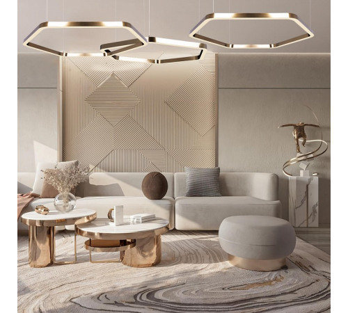 Подвесная люстра Loft IT Titanium 10243XL Gold