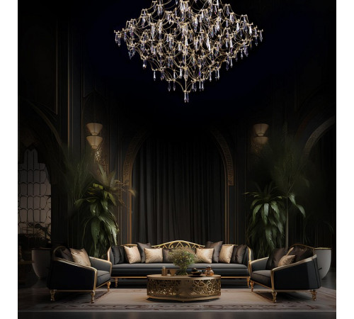 Подвесная люстра Loft IT Mira 10259/1200 Gold Asfour Подвесная люстра Loft IT Mira 10259/1200 Gold Asfour