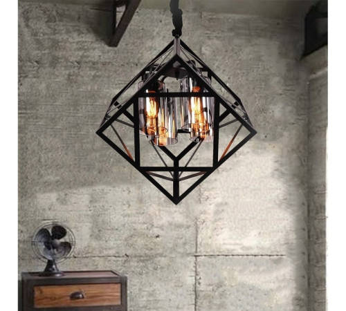 Подвесная люстра Lumina Deco Brutte LDP 11339-4 BK