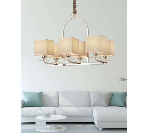Подвесная люстра Lumina Deco Liniano LDP 17100-6 CHR Подвесная люстра Lumina Deco Liniano LDP 17100-6 CHR