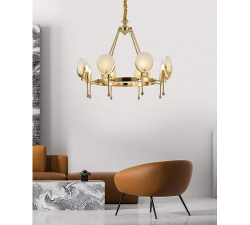 Подвесная люстра Lumina Deco Montego LDP 8010-8 F.GD Подвесная люстра Lumina Deco Montego LDP 8010-8 F.GD